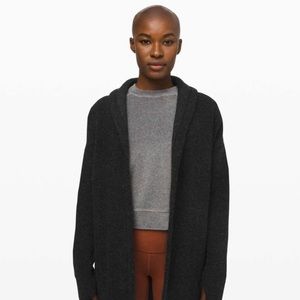 Lululemon Sincerely Sherpa Wrap Heathered Black